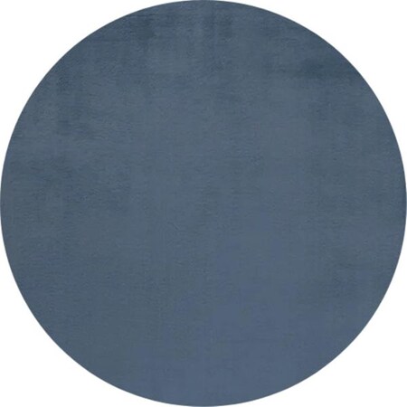 Safavieh 6 x 6 ft. Faux Rabbit Fur Contemporary Power Loomed Round Rug, Dark Grey FRF500H-6R
